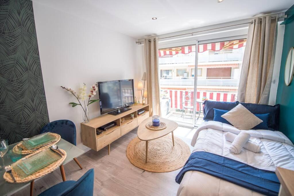 4 Couchages Climatise Direct Plage Wifi Parking Антиб Экстерьер фото